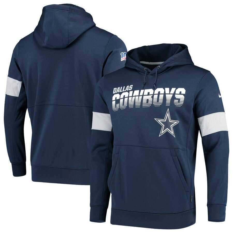 Dallas Cowboys Nike Sideline Team Logo Performance Pullover Hoodie Navy,We sell and wholesale Dallas Cowboys Nike Sideline Team Logo Performance Pullover Hoodie Navy on line form chian!